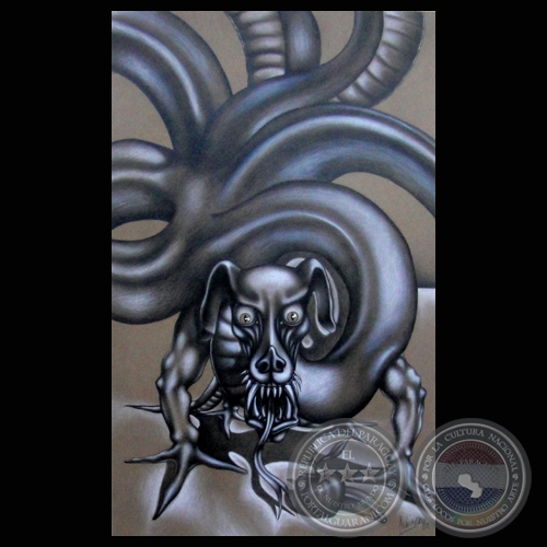 TEJU  JAGUA - Serie: MITOLOGÍA GUARANÍ - Obra de FERNANDO JAVIER ACHUCARRO